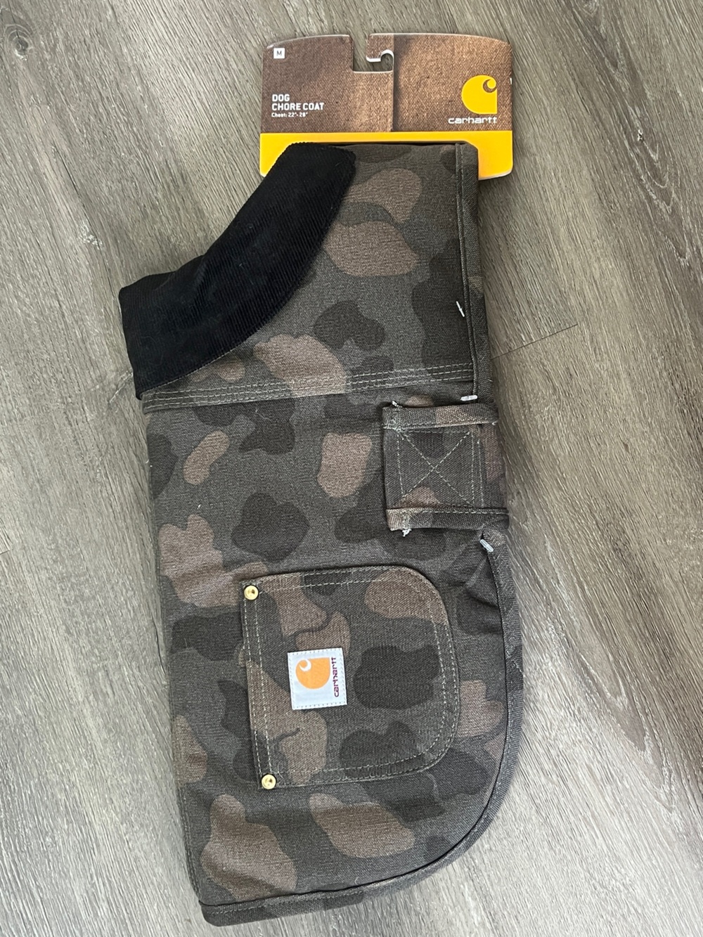 NEW Carhartt Dog Chore Coat Duck Camo Tarmac Outdoor Camoflauge Size Medium